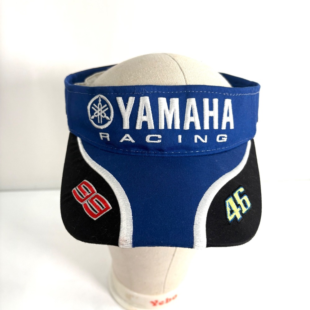 Yamaha Racing Visor Blue Black 2015 Indianapolis GP Red Bull 99 46 Adjustable